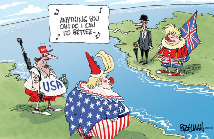 Trump and BJ cartoon